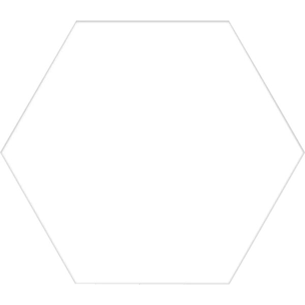 SoloAzulejos - Basic White Hex 22x25